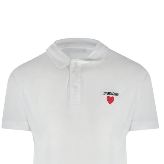 Love Moschino Herenpolo met korte mouwen (Wit) - Image 4