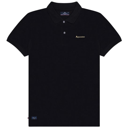Aquascutum Heren Active Dri-FIT Poloshirt van katoen (Zwart) - Image 2
