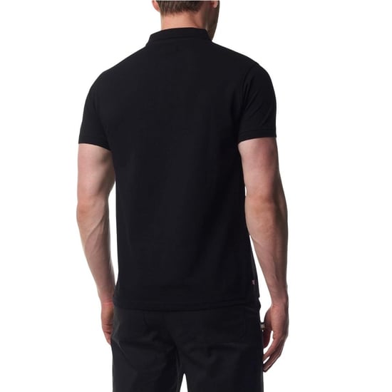 Aquascutum Heren Active Dri-FIT Poloshirt van katoen (Zwart) - Image 3