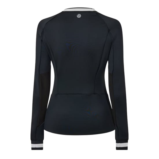 Skins Dames/Dames Quarter Zip Base Layer Top (Zwart) - Image 3