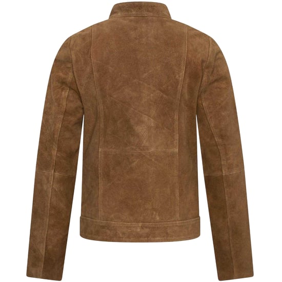 Elle Motorsuèdejas voor dames (Tan) - Image 2