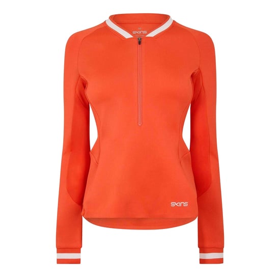 Skins Dames/Dames Quarter Zip Base Layer Top (Rood) - Image 1