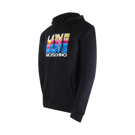 Love Moschino Dames/Dames Multi Logo Hoodie (Zwart) - Image 3