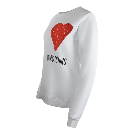 Love Moschino Dames/Dames Sweatshirt met Hart Logo (Wit) - Image 2