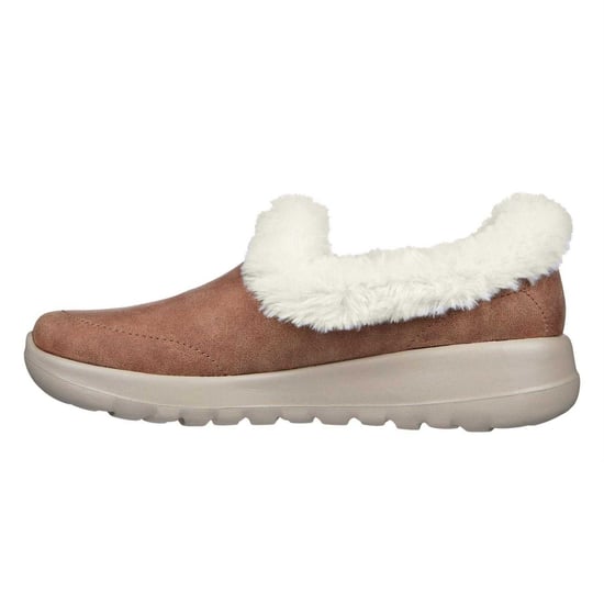 Skechers Go Walk Joy sneakers van imitatiesuède voor dames (Kastanje) - Image 2