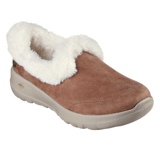 Skechers Go Walk Joy sneakers van imitatiesuède voor dames (Kastanje) - Image 4