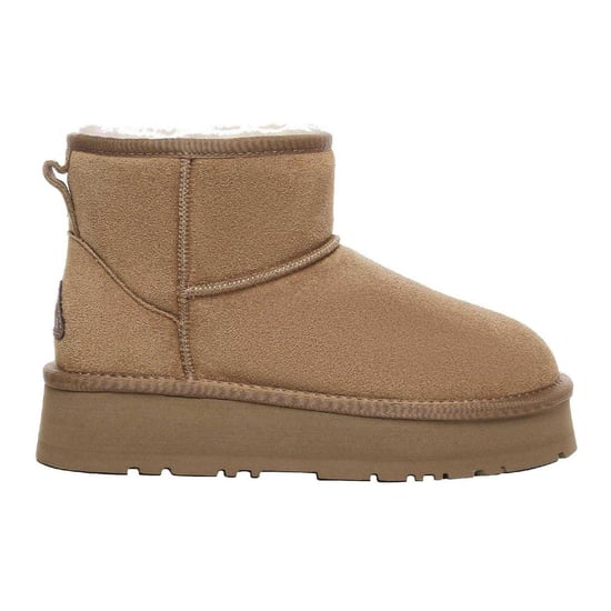 EverAu Dames Mini Classic Koe Suède Boots (Kastanje) - Image 1