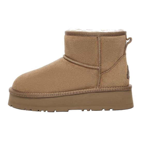 EverAu Dames Mini Classic Koe Suède Boots (Kastanje) - Image 2