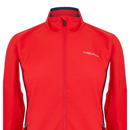Head Dames Club Logo Volledige Rits Trainingsjack (Rood) - Image 3