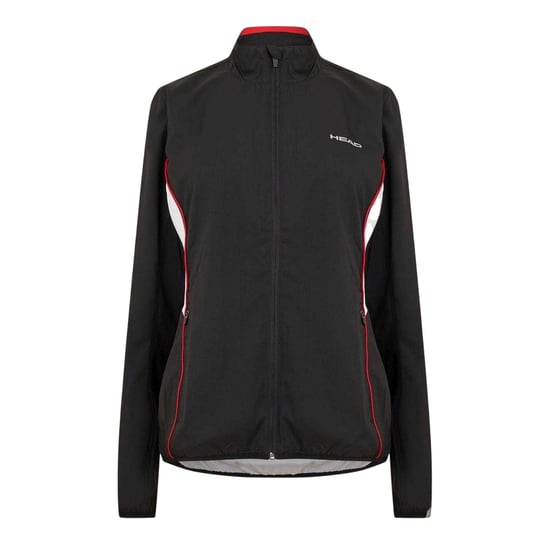 Head Dames Club Logo Volledige Rits Trainingsjack (Zwart) - Image 1