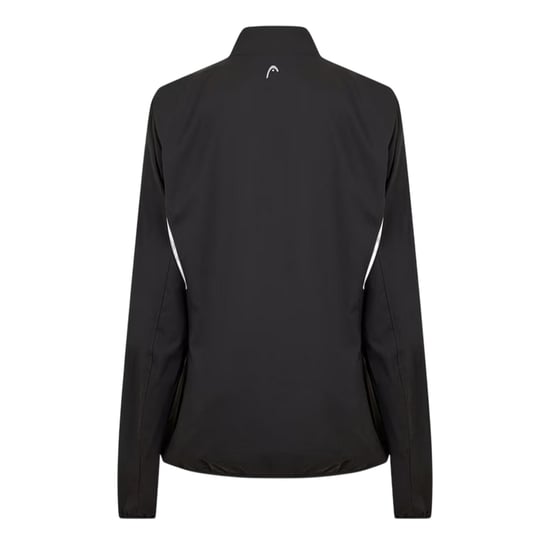 Head Dames Club Logo Volledige Rits Trainingsjack (Zwart) - Image 2