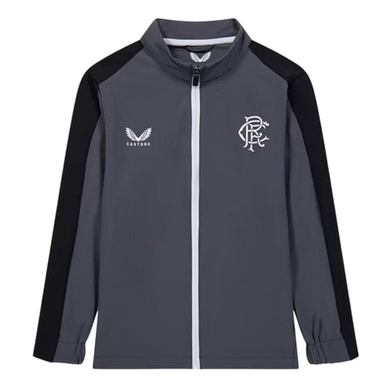 Castore Dames Rangers FC Mock Neck Relaxed Fit Trainingsjack (Iron Gate) - Image 1