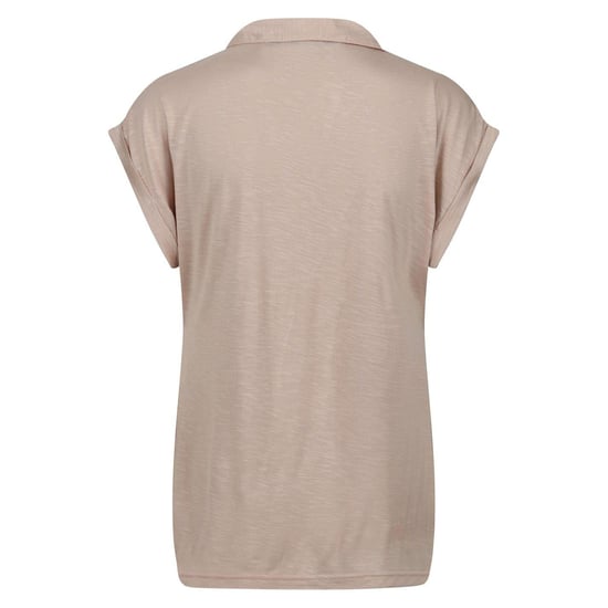 Regatta Dames Effen V-Hals Korte Mouwen Polo Shirt (Sesam) - Image 2