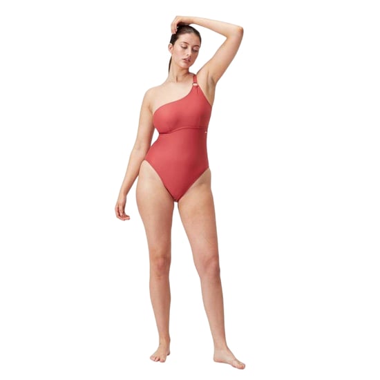 Speedo Dames/Dames Asymmetrisch Eendelig Zwempak (Bruin) - Image 5