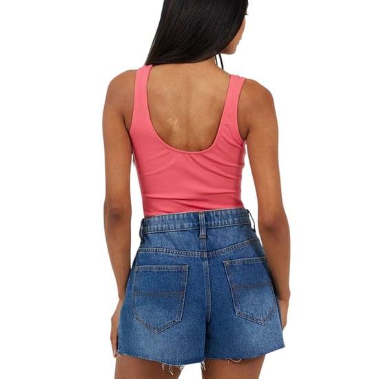 Brave Soul Dames Kanten Bodysuit met Veters (Roze) - Image 2