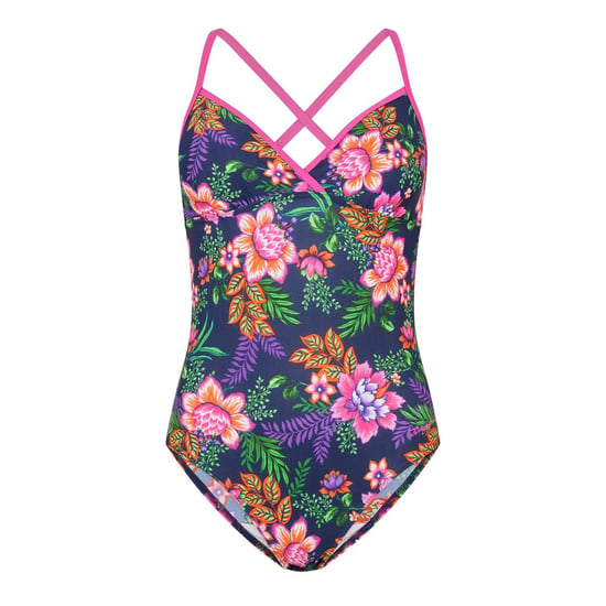 Zoggs Dames/Dames Floral Strappy One Piece Badpak (Tropisch) - Image 1