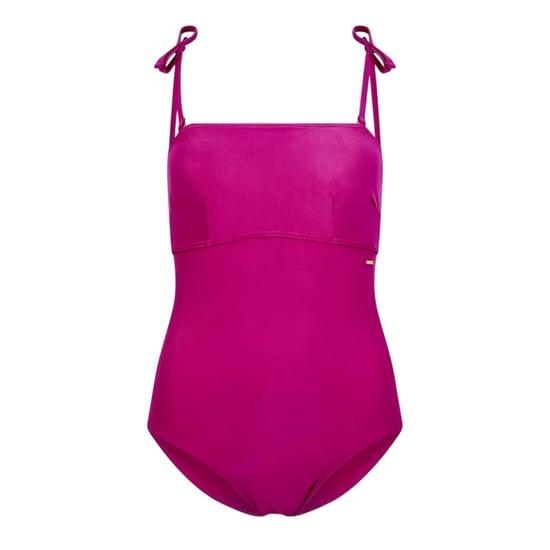 Speedo Dames/Dames Plain Bandeau One Piece Badpak (Roze) - Image 1