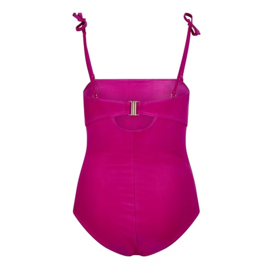 Speedo Dames/Dames Plain Bandeau One Piece Badpak (Roze) - Image 2