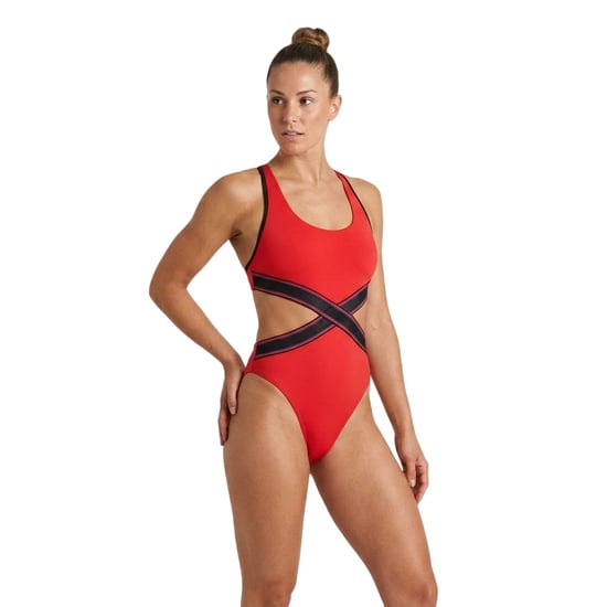 Speedo Dames Cut Out Eénstuk Badhuis (Rood) - Image 4