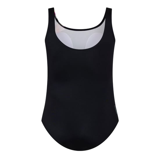 Zoggs Dames Bloemen Scoopback Eintepiece Badpak (Zwart) - Image 2