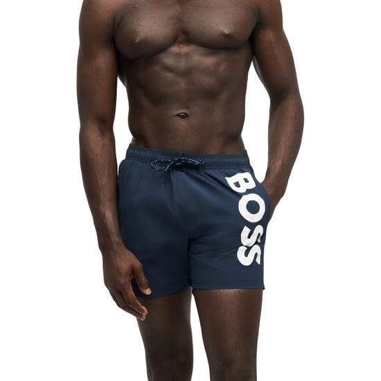 Boss Heren Octopus Bold Logo Zwemshorts (Marineblauw) - Image 3