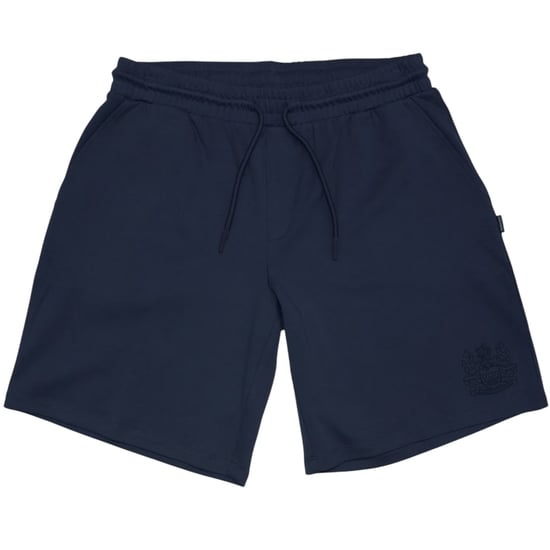 Aquascutum Herenfleece-shorts met geborduurd logo (Marine) - Image 1