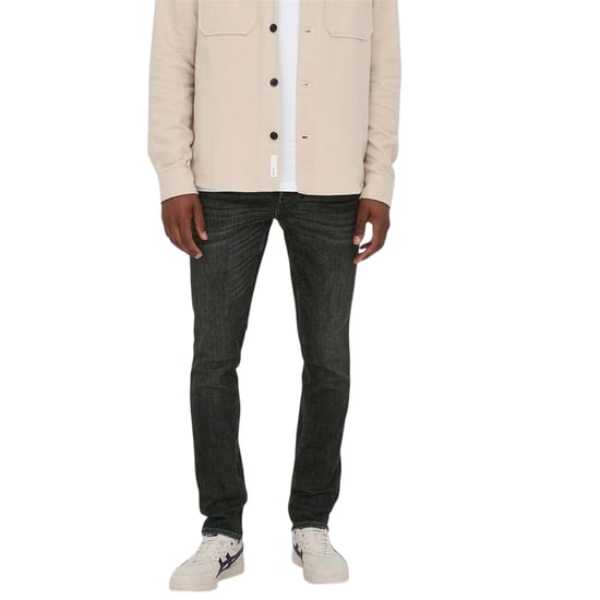 Only Slanke herenjeans met 5 zakken (Zwart) - Image 4