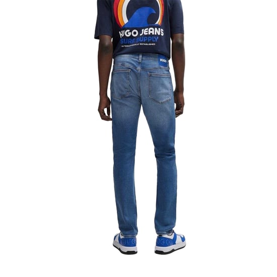 Hugo Heren Denim 5 Pockets Slim Jeans (Medium Blauw) - Image 2