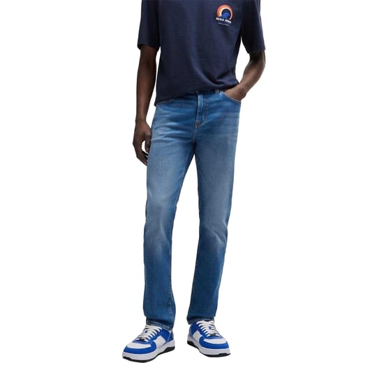 Hugo Heren Denim 5 Pockets Slim Jeans (Medium Blauw) - Image 4
