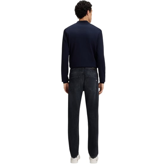 Boss Heren Delaware 5-pocket slim fit jeans (Donkerblauw) - Image 2