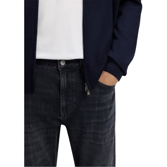 Boss Heren Delaware 5-pocket slim fit jeans (Donkerblauw) - Image 3