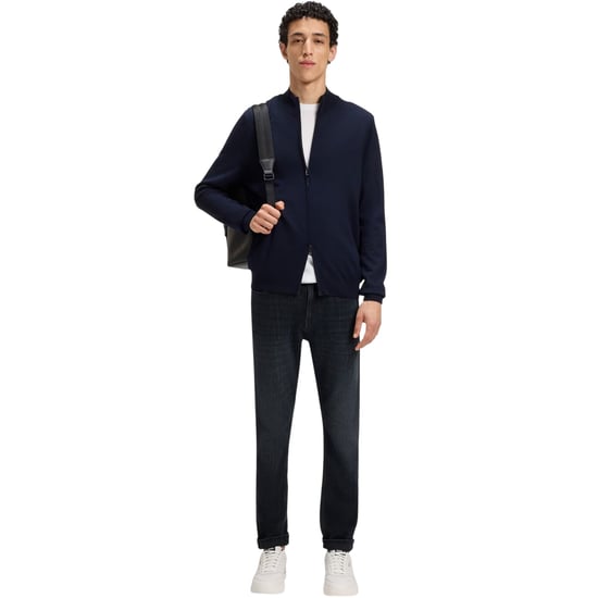 Boss Heren Delaware 5-pocket slim fit jeans (Donkerblauw) - Image 4
