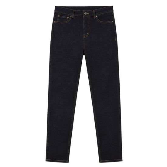 Biba Dames Kiri Katoenen Rechte Slim Jeans (Middellijk Blauw) - Image 1