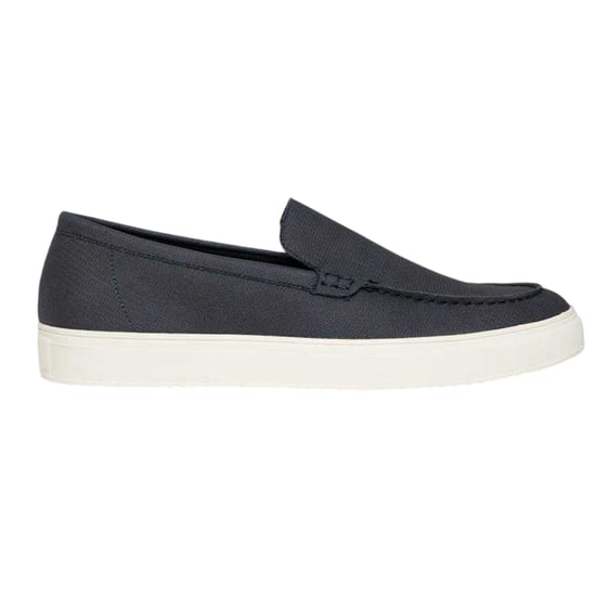 Threadbare Heren Anthony platte canvas loafers (Marine) - Image 1