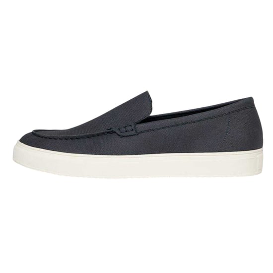 Threadbare Heren Anthony platte canvas loafers (Marine) - Image 2