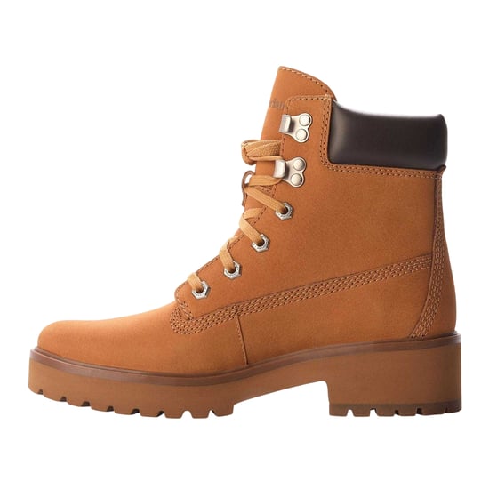 Timberland Dames Carnaby Cool Leren Blokhak Enkellaarsjes (Tarwe) - Image 2