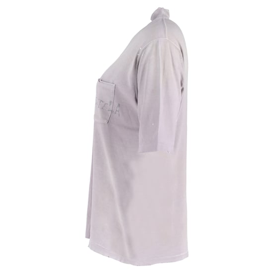 Maison Margiela T-shirt met handgeschreven logo in paarse katoen - Image 2