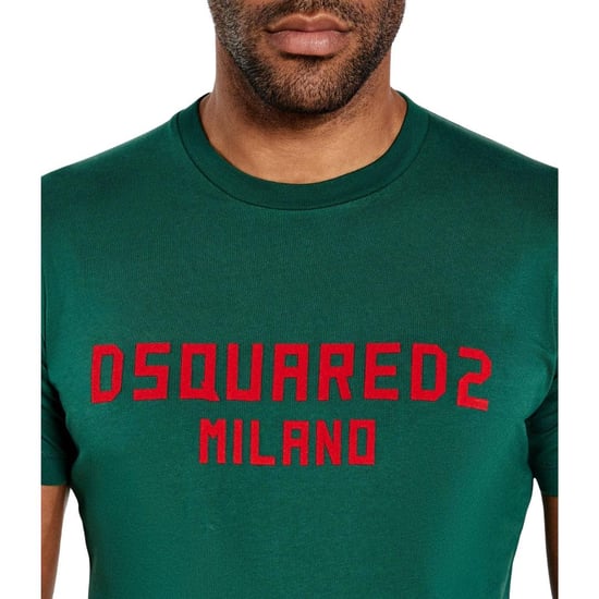 DSquared2 Heren Milano Katoen T-Shirt (Groen) - Image 6