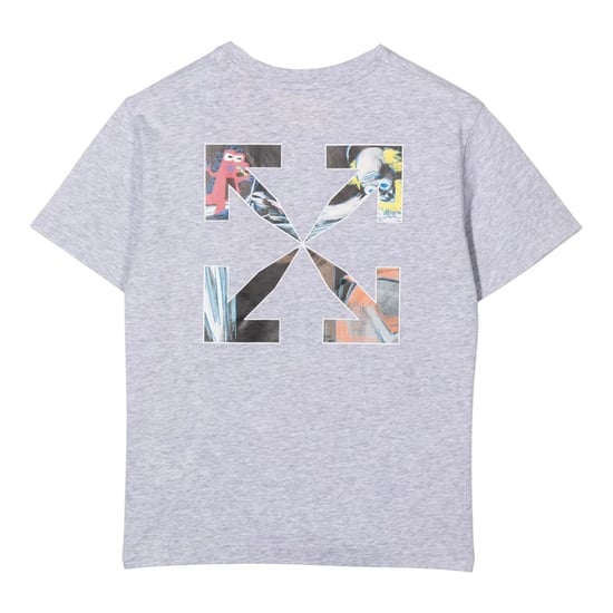 Off White Kinderen/Kinderen Monster Logo T-Shirt (Grijs) - Image 2