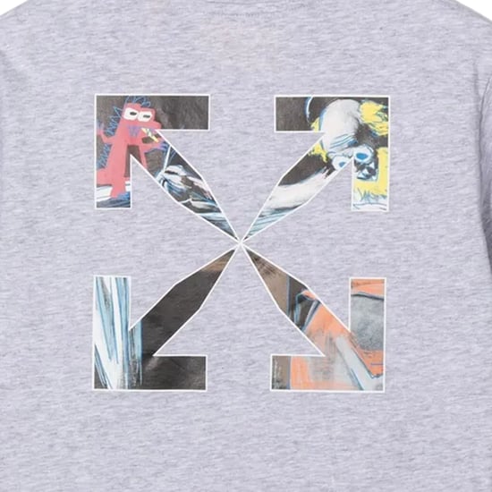 Off White Kinderen/Kinderen Monster Logo T-Shirt (Grijs) - Image 3