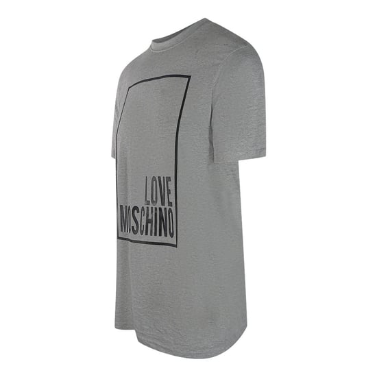 Love Moschino Heren Box Logo T-shirt (Grijs) - Image 3