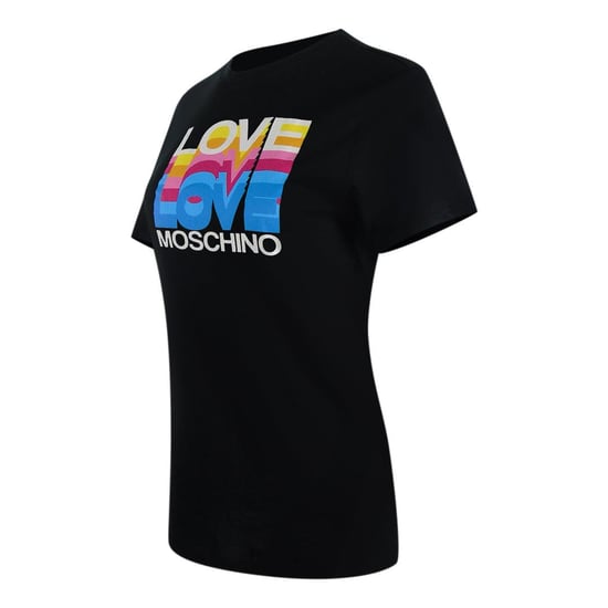 Love Moschino Dames/Dames Love Layered Logo Casual T-shirt van katoen (Zwart) - Image 3