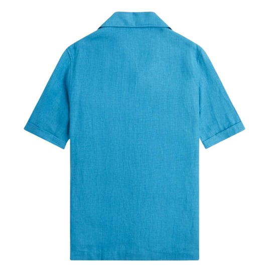 Fred Perry Heren Runaway Linnen Overhemd (Oceaan Blauw) - Image 2