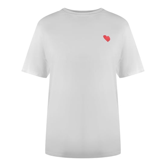 Love Moschino Unisex Hart Logo T-shirt voor volwassenen (Wit) - Image 2