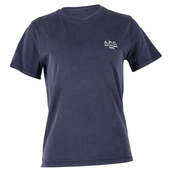 A.P.C. Standard Rue Madame T-shirt in marineblauw katoen - Image 1