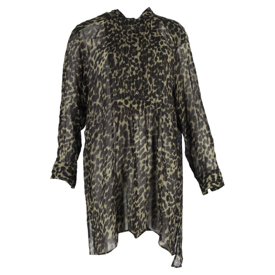 Étoile Isabel Marant Cray Leoplardprint Mini-jurk in Groene Viscose - Image 1