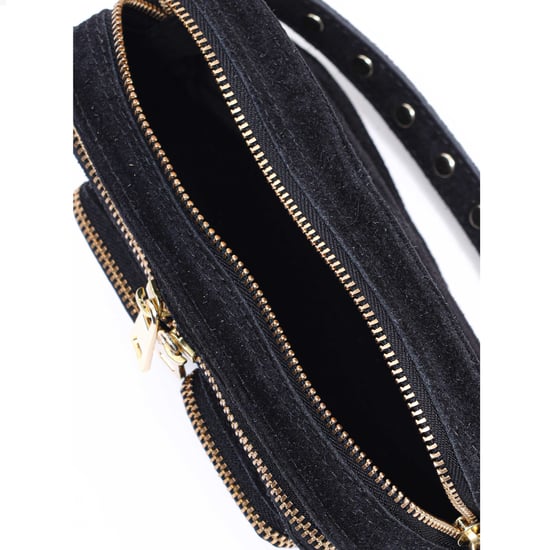 Helena Suede Black w. Goud Tas - Image 3