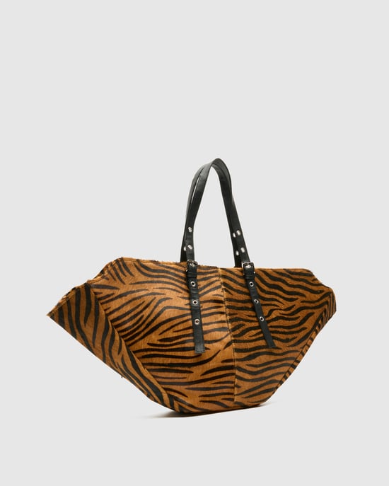 Nora Stripes Deluxe Donkerbruin Tas - Image 2