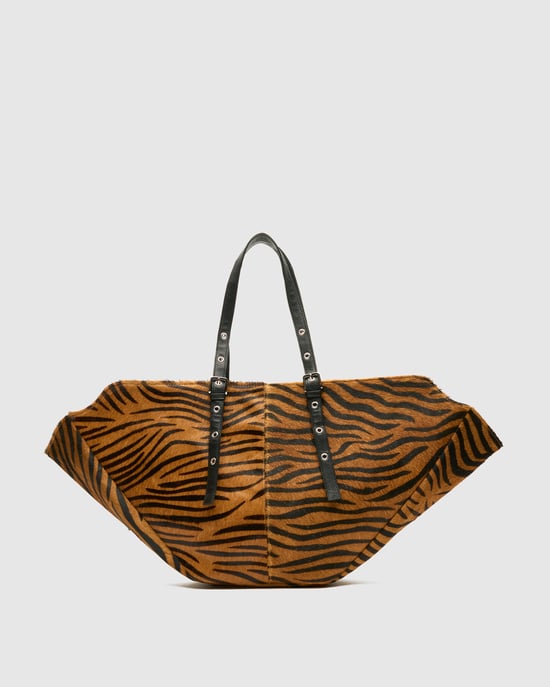 Nora Stripes Deluxe Donkerbruin Tas - Image 3