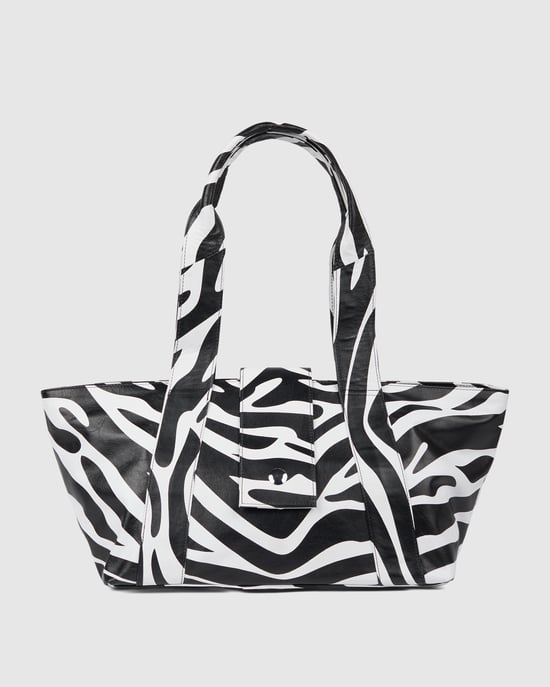 Maxi Shopper Savanna Zwarte Streep Tas - Image 1